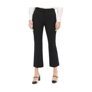 J.Crew Black Kelsey Pant Womens Size 0 Tall  Flared Cropped Trousers